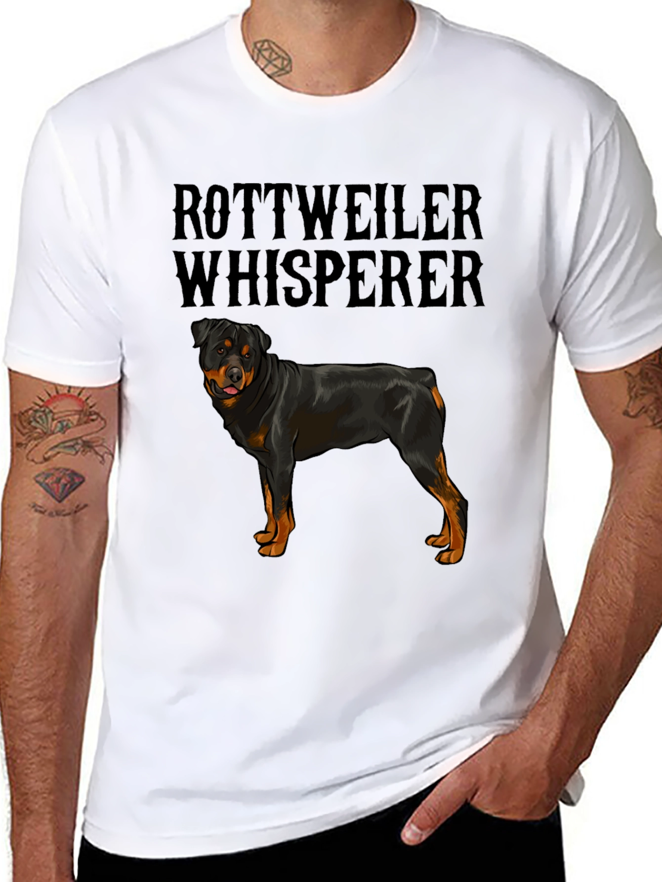Rottweiler Whisperer Graphic T-Shirt