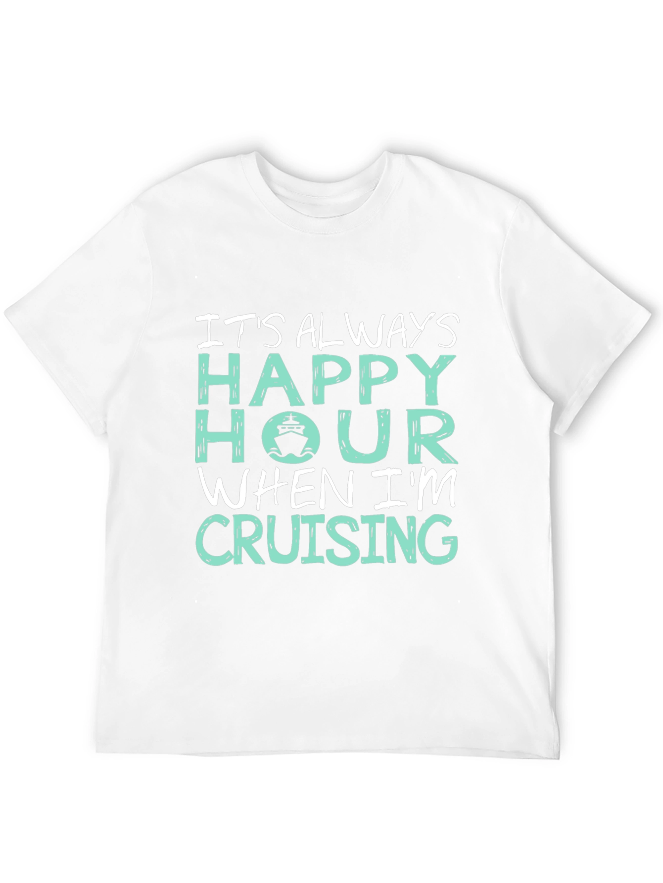 Happy Hour Cruising T-Shirt - Black Cotton Tee