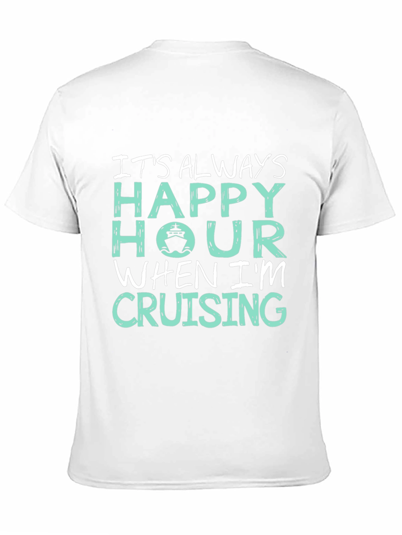 Happy Hour Cruising T-Shirt - Black Cotton Tee