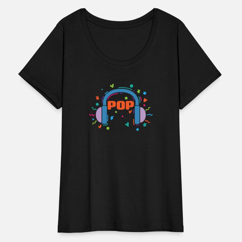 Pop Music with Headphones Singer Stars