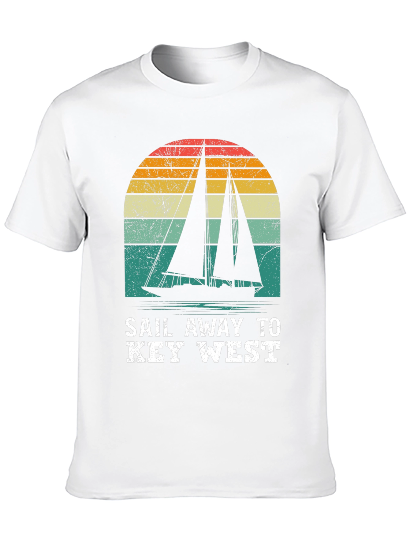 Sail Away to Key West Retro Graphic Tee