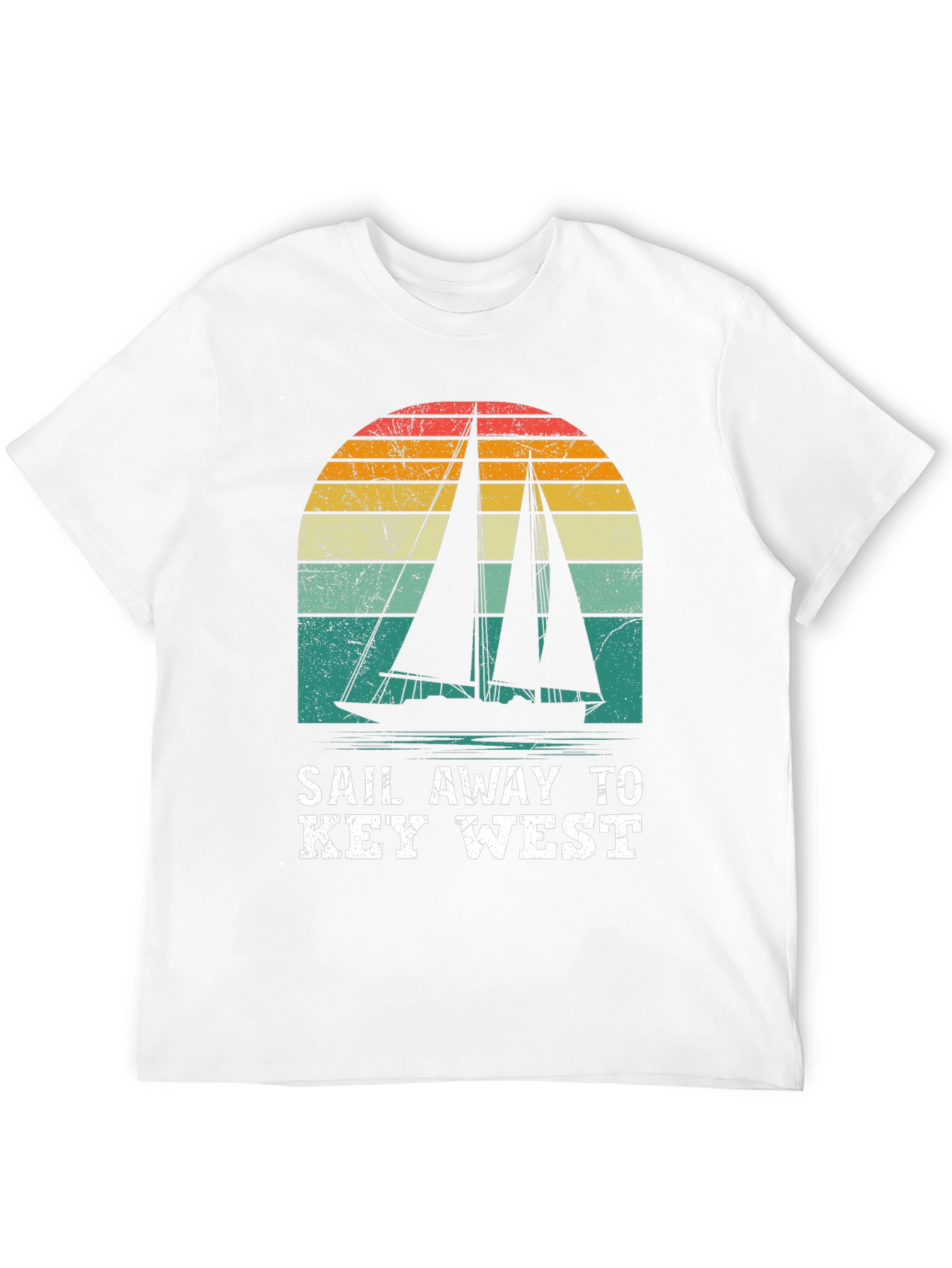Sail Away to Key West Retro Graphic Tee