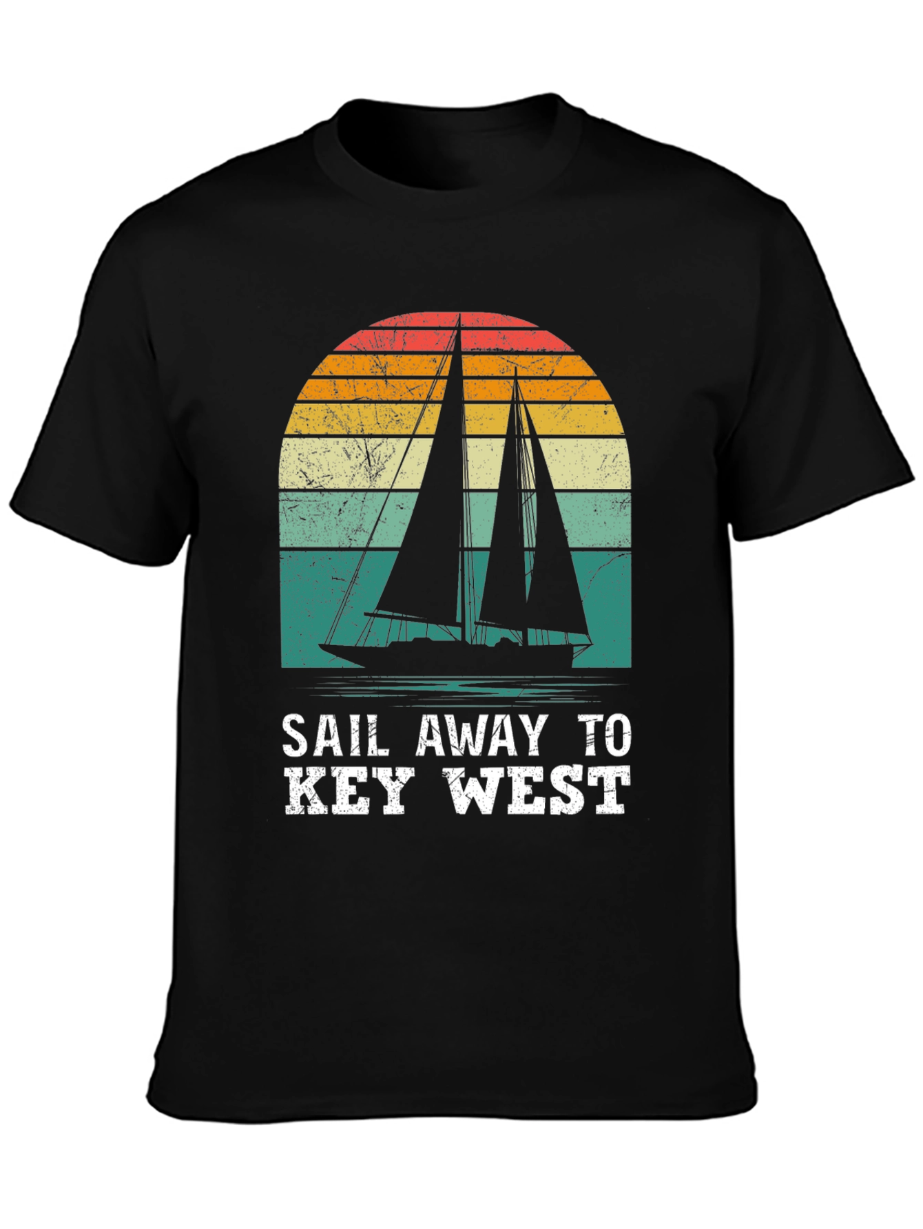 Sail Away to Key West Retro Graphic Tee