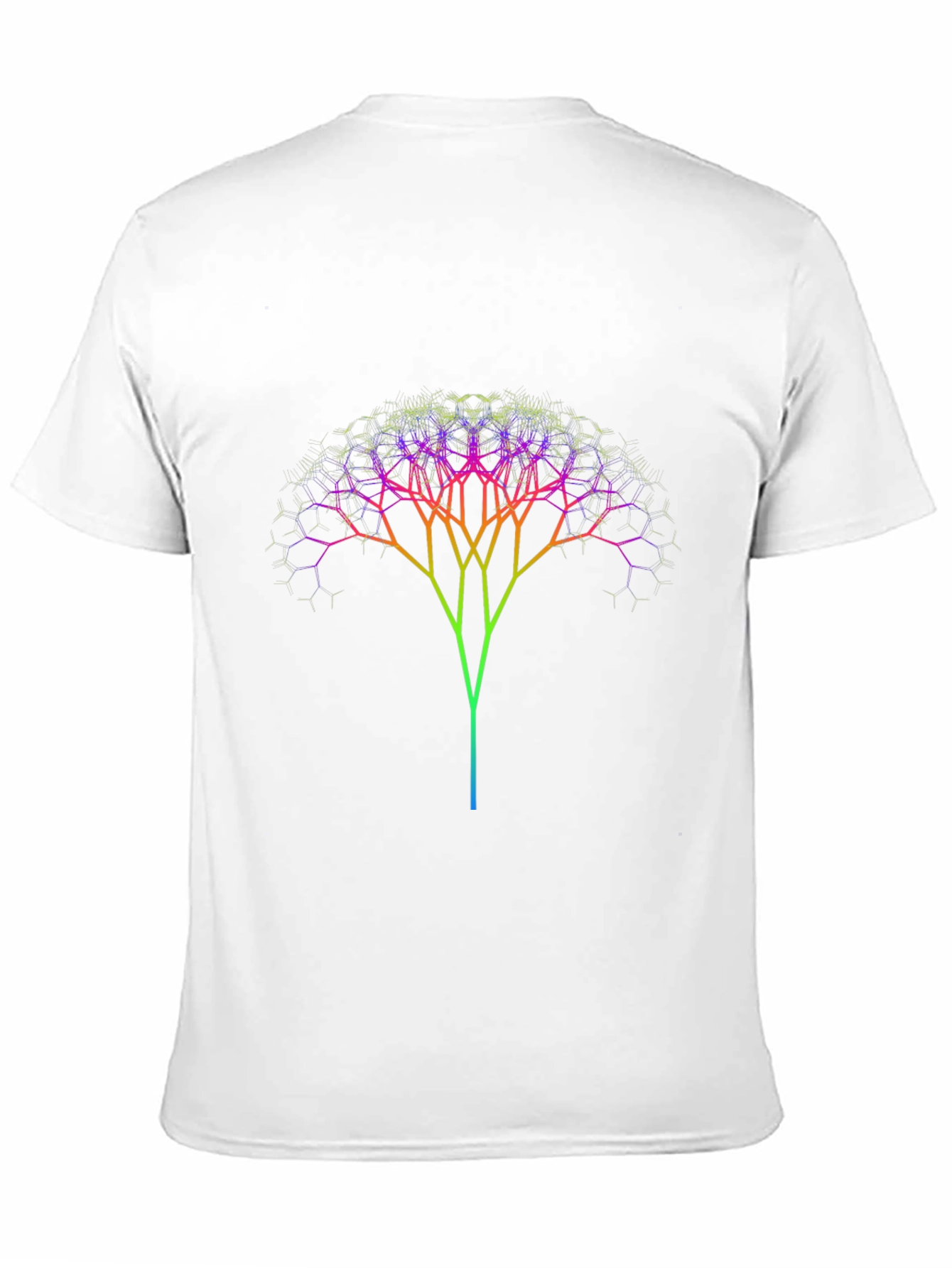 Fractal Tree Graphic T-Shirt - Soft Cotton Tee