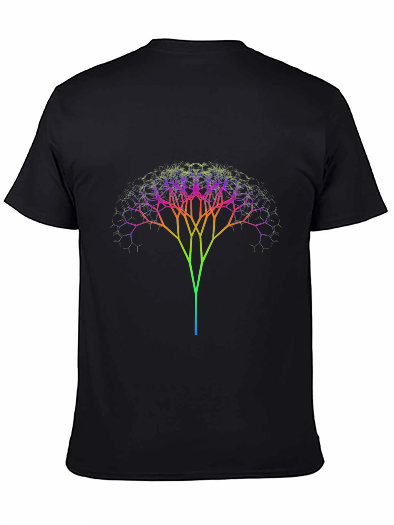 Fractal Tree Graphic T-Shirt - Soft Cotton Tee
