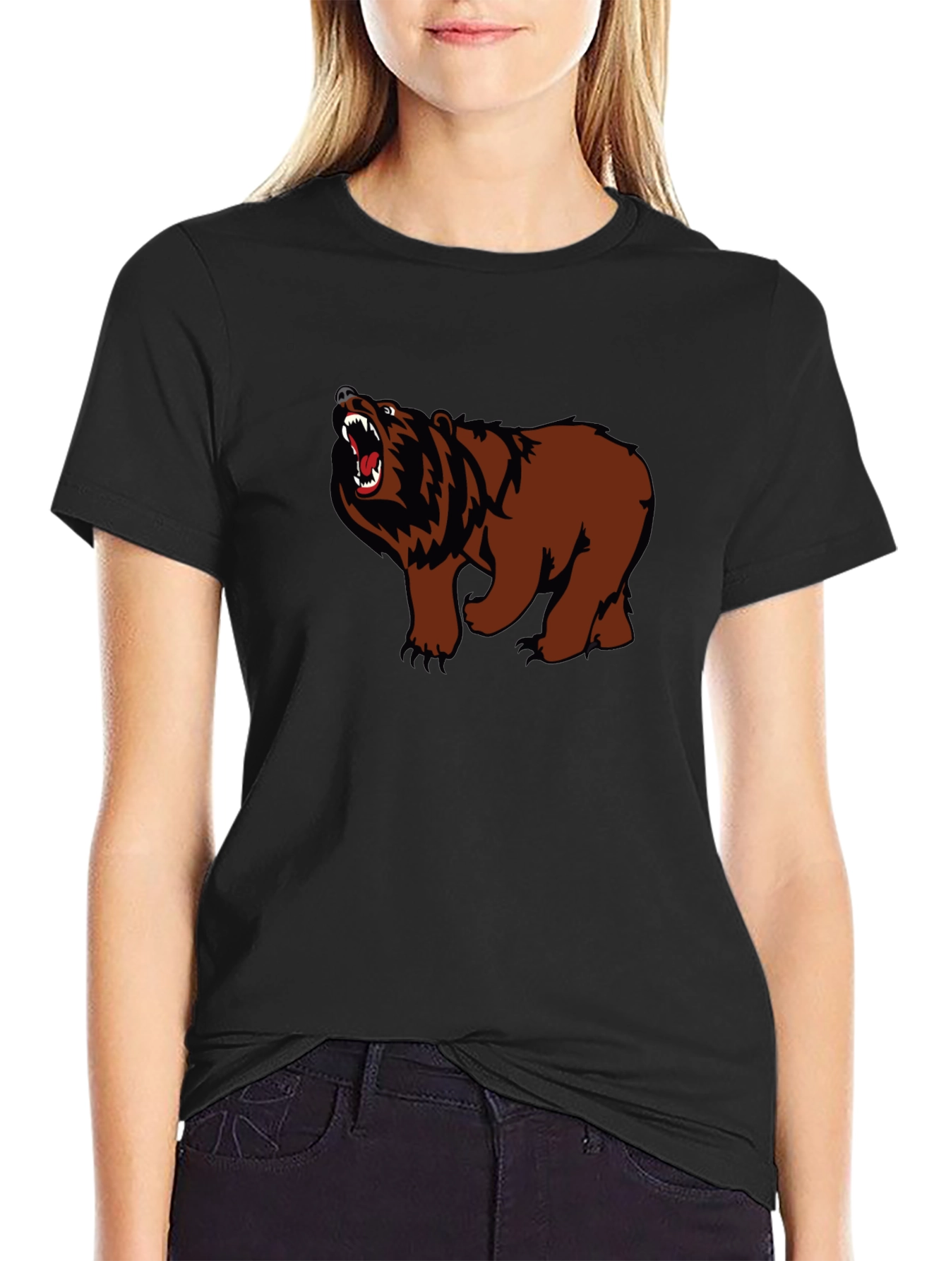 Grizzly Bear Graphic Tee - Fierce Style