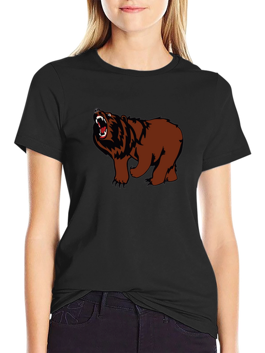 Grizzly Bear Graphic Tee - Fierce Style