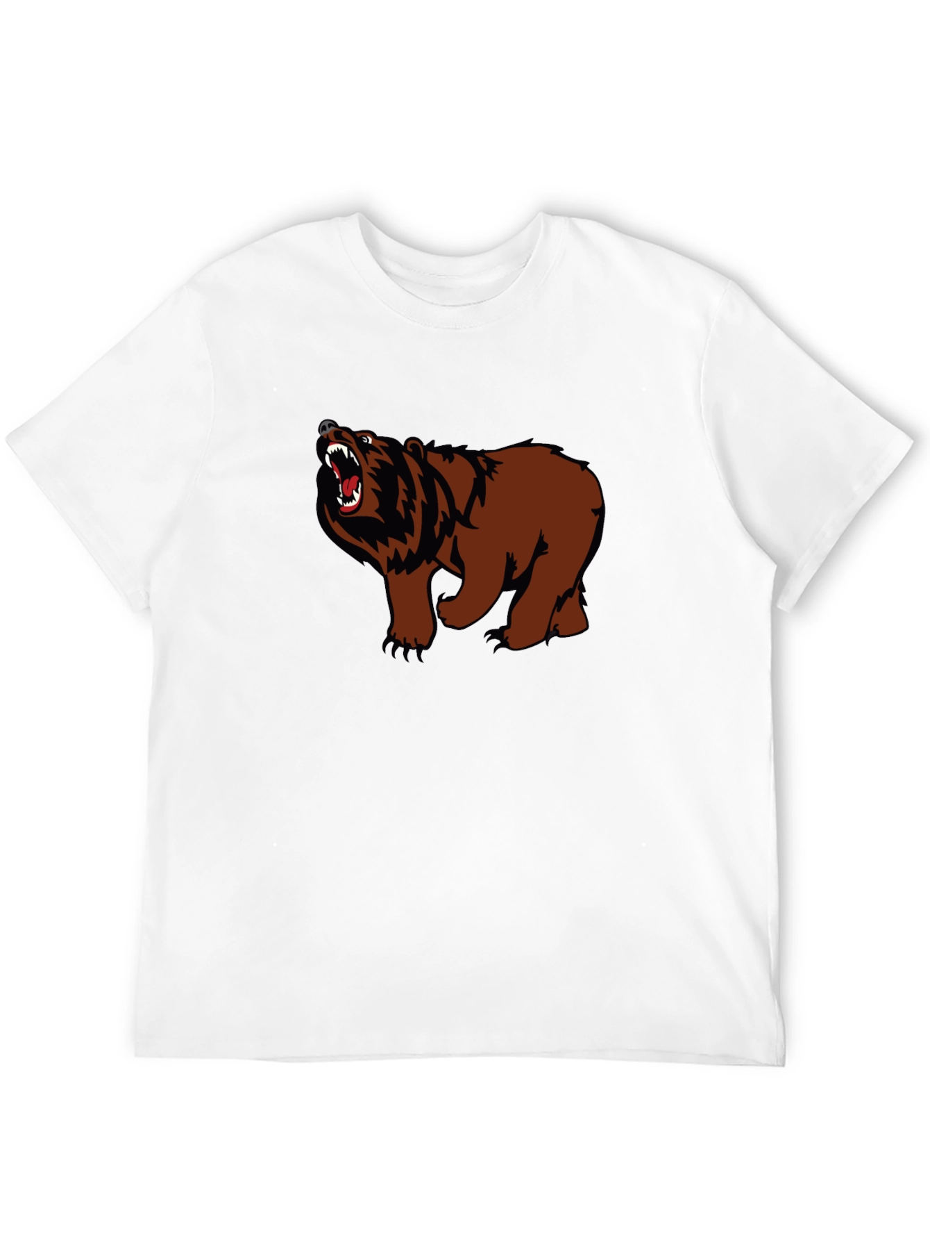 Grizzly Bear Graphic Tee - Fierce Style