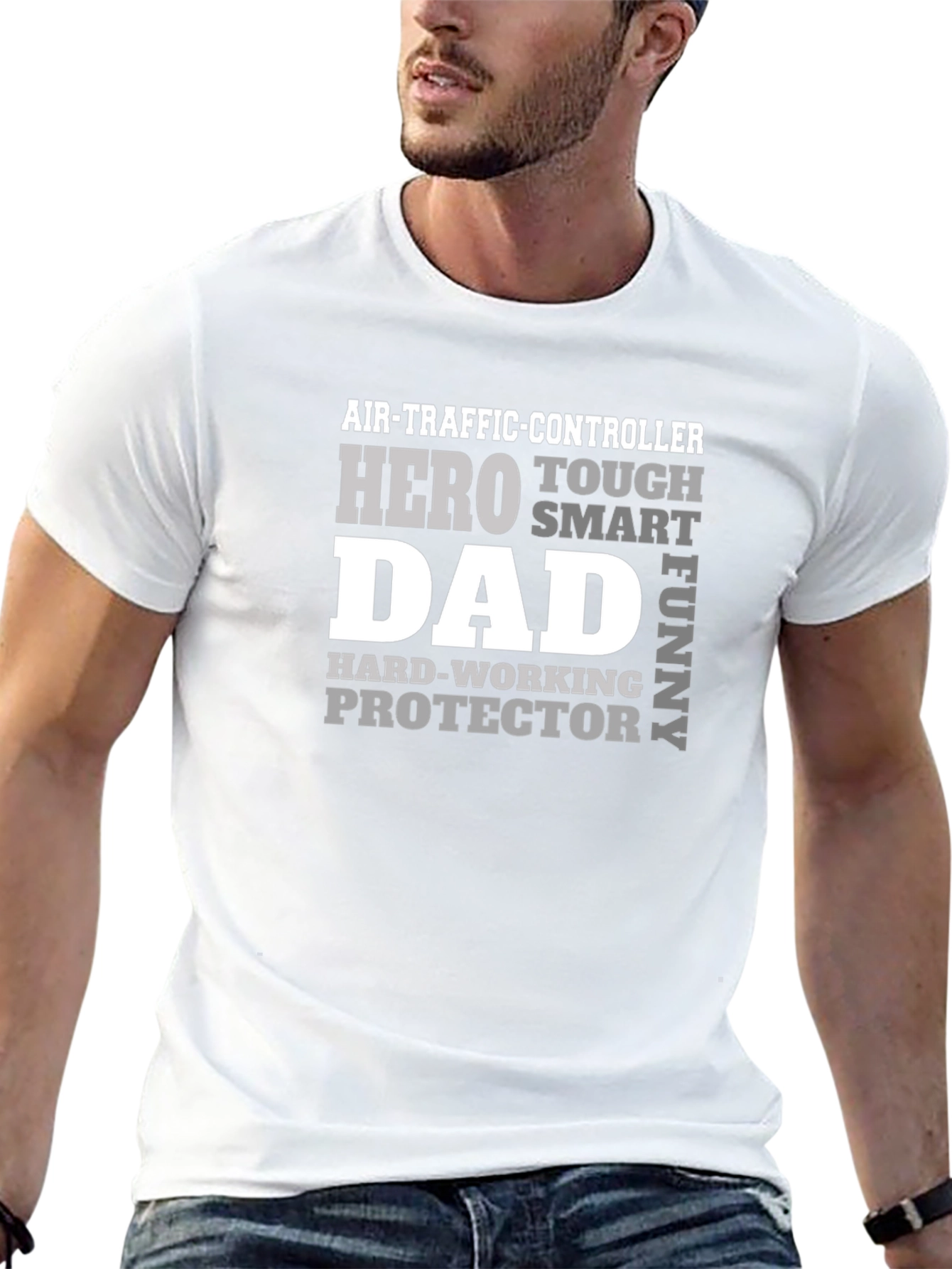 Air Traffic Controller Dad Hero T-Shirt