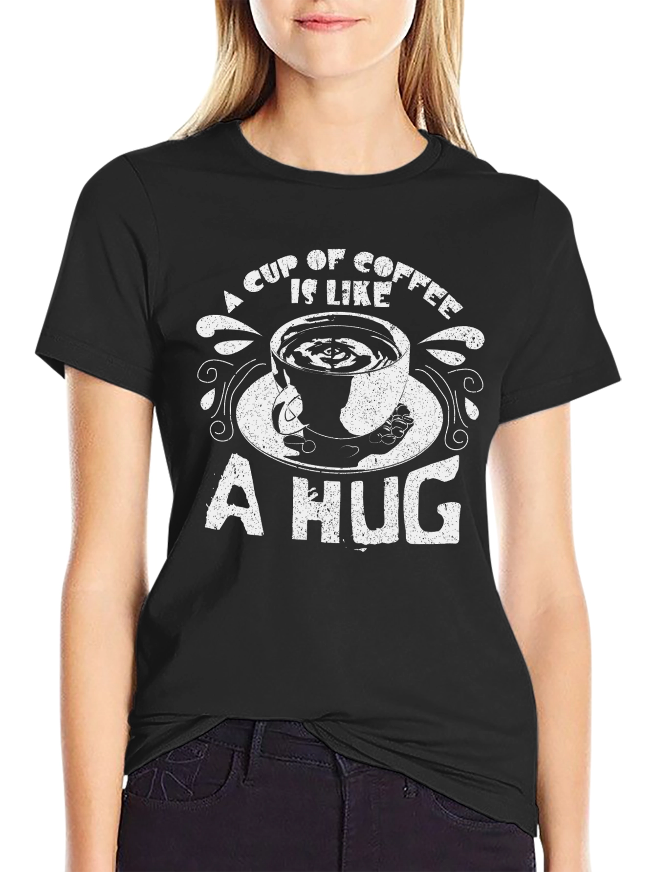Coffee Hug T-Shirt - Comfort & Caffeine Style