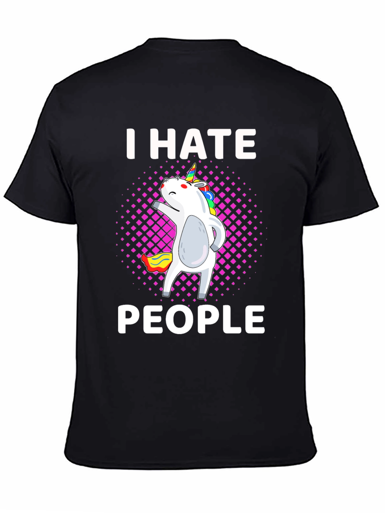 I Hate People Unicorn Graphic T-Shirt