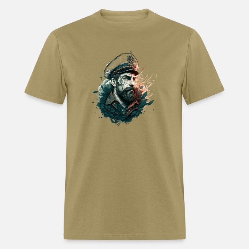proud captain of a sailing ship in a maritime look