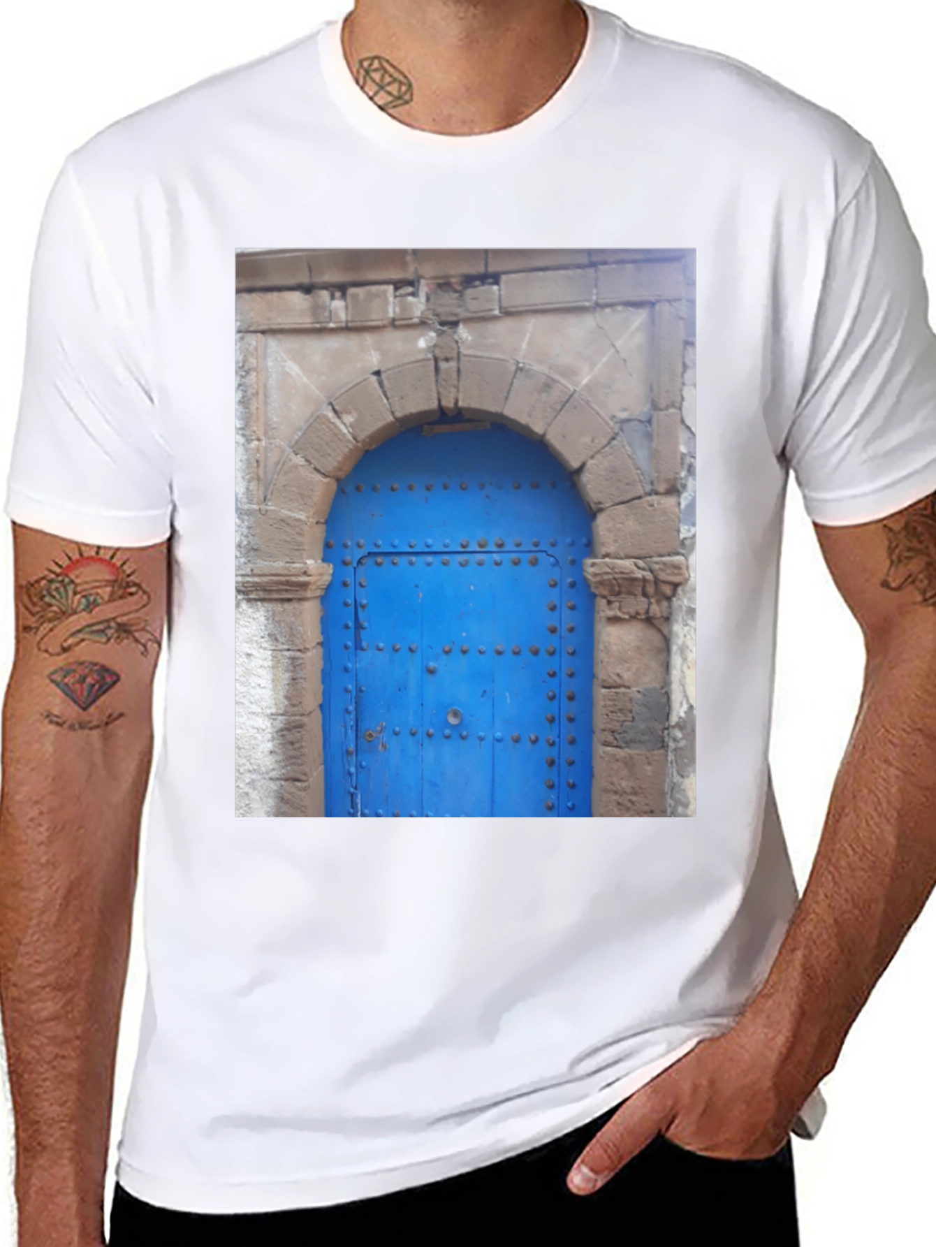 Blue Door T-Shirt - Architectural Design Tee