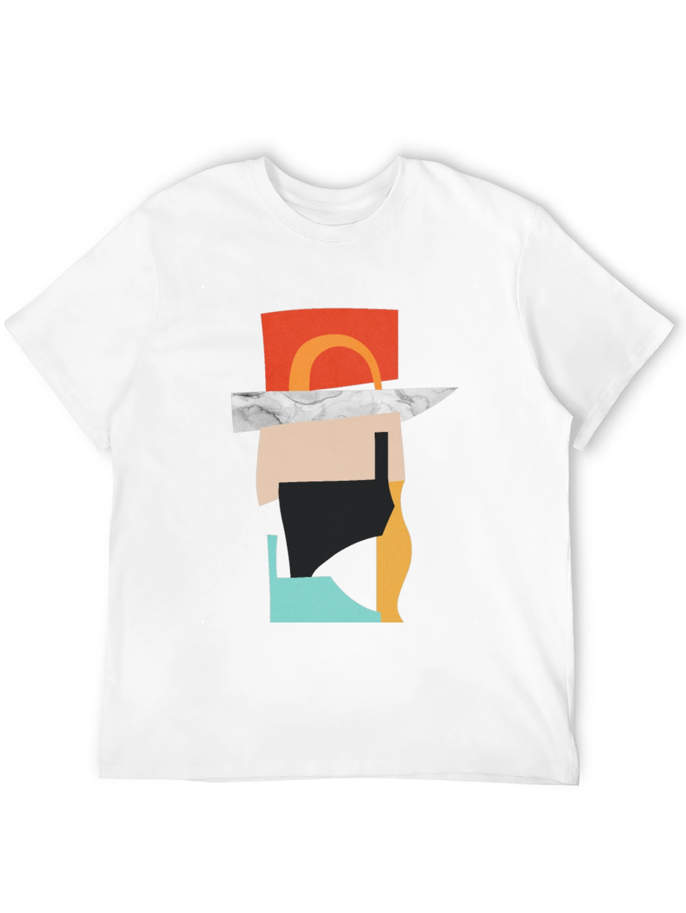 Abstract Design Black T-Shirt