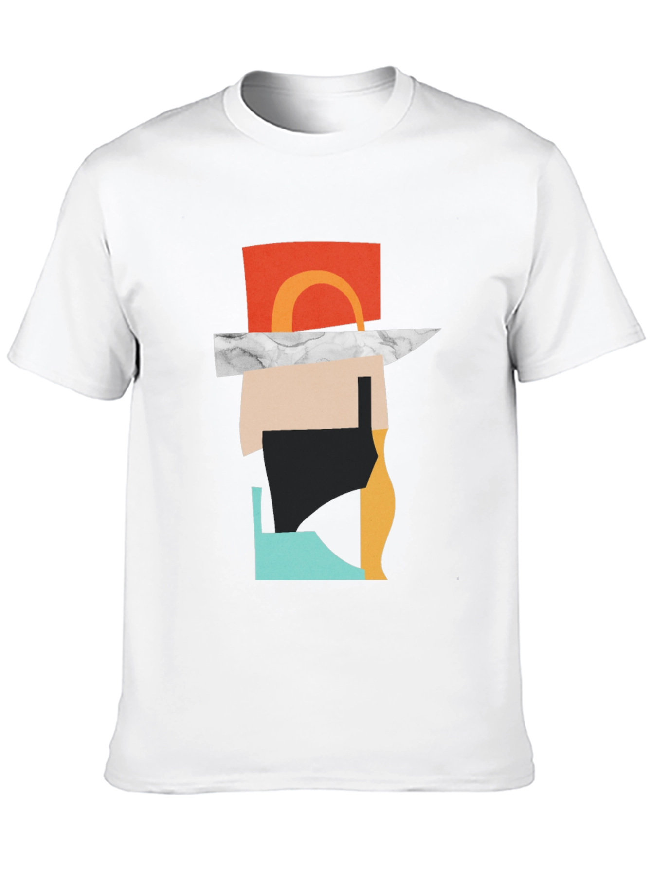 Abstract Design Black T-Shirt