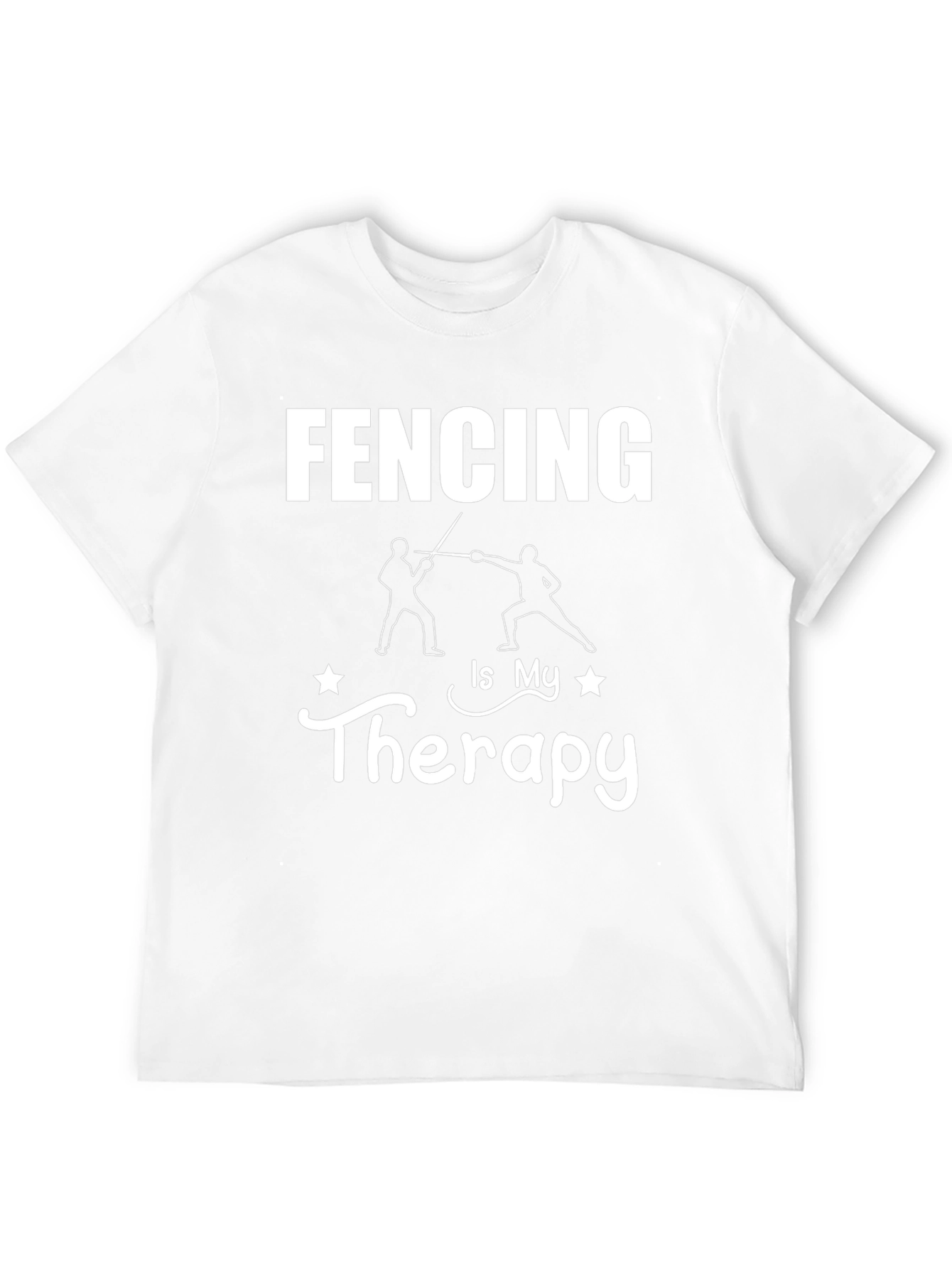 Fencing is My Therapy Graphic T-Shirt