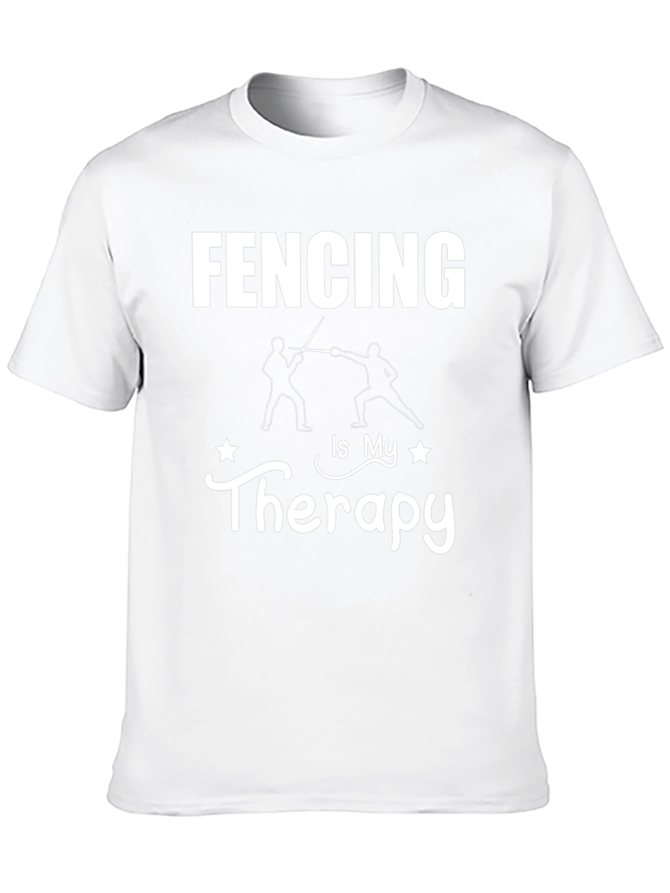 Fencing is My Therapy Graphic T-Shirt