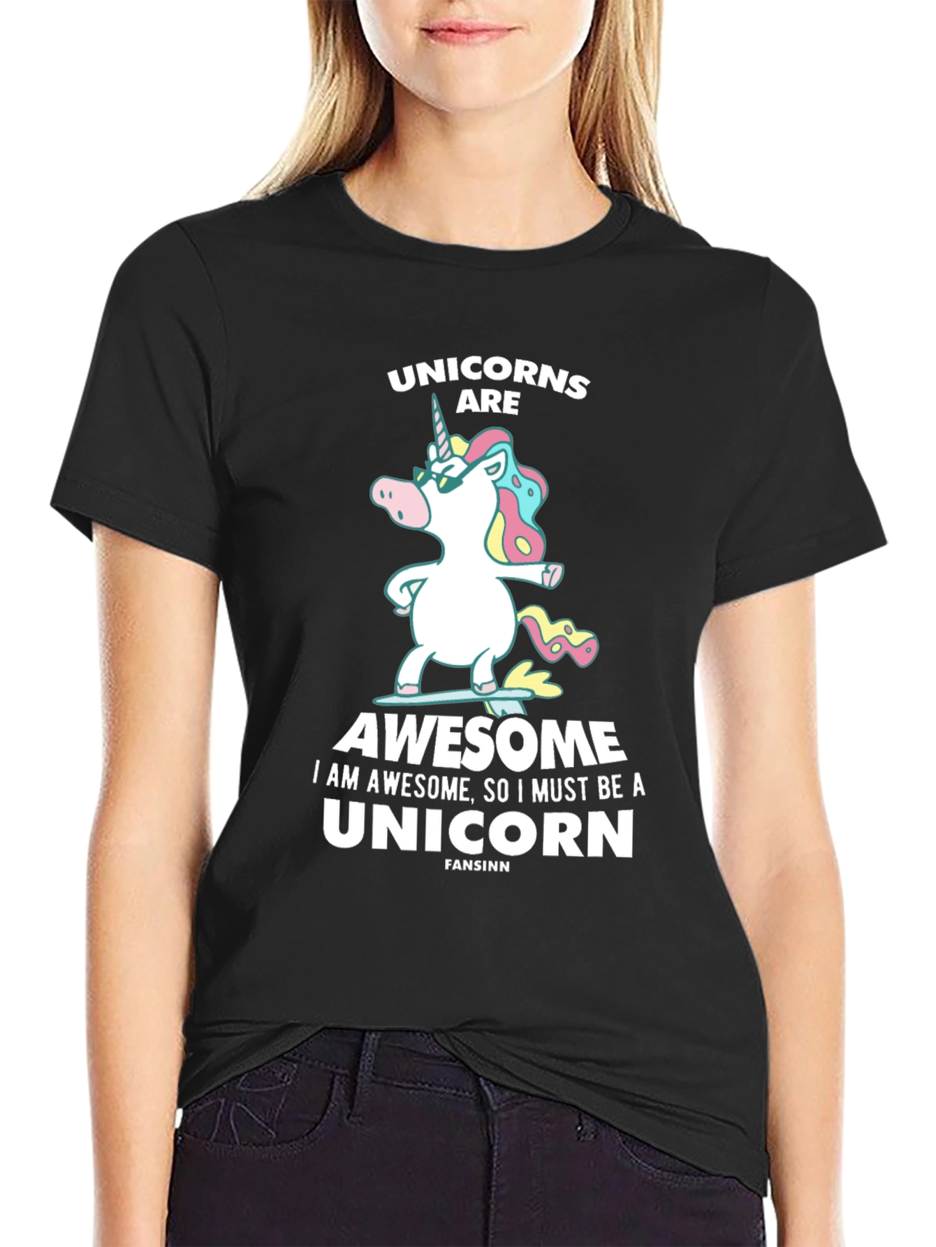 Unicorns Are Awesome Graphic T-Shirt