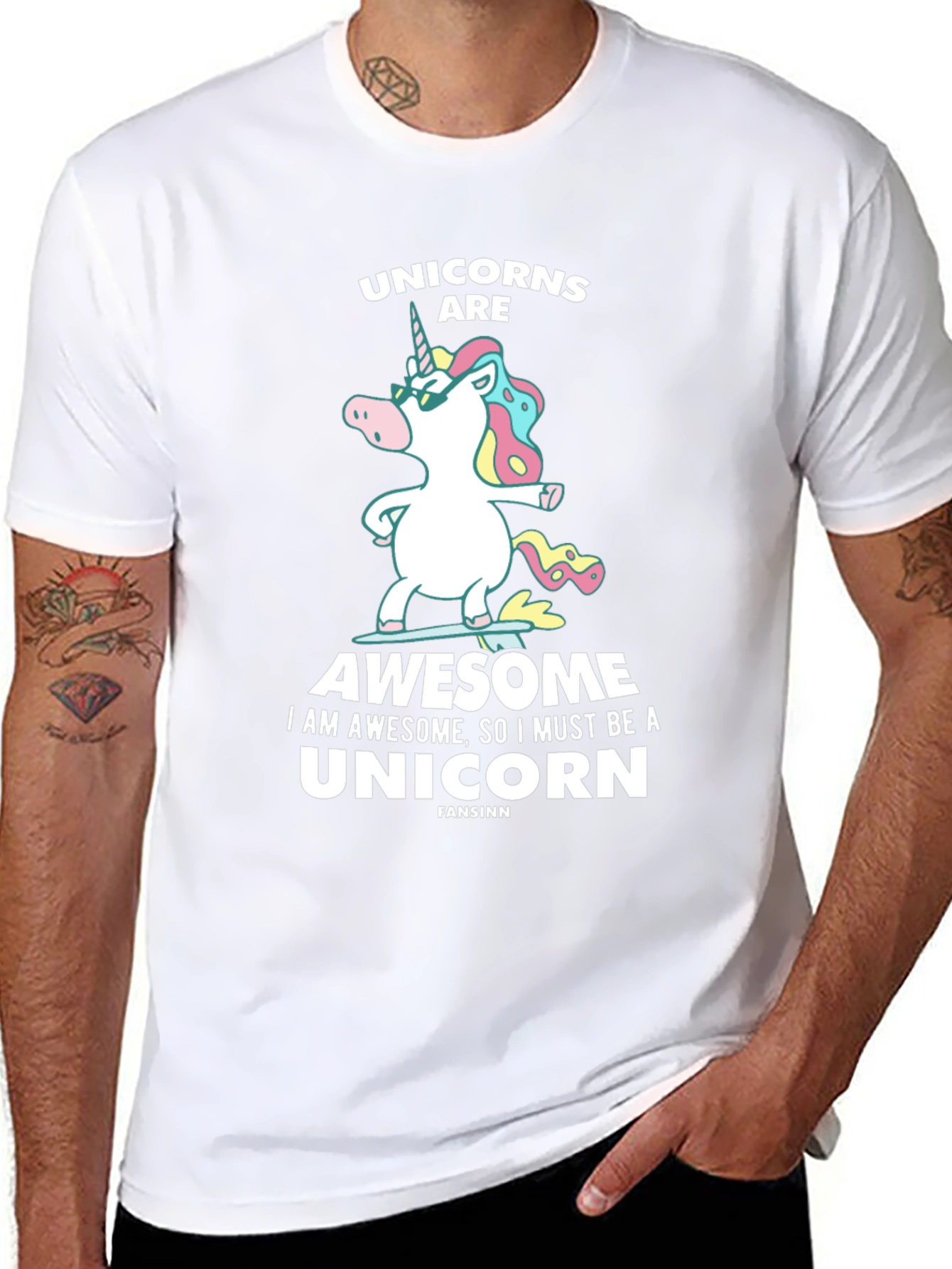 Unicorns Are Awesome Graphic T-Shirt