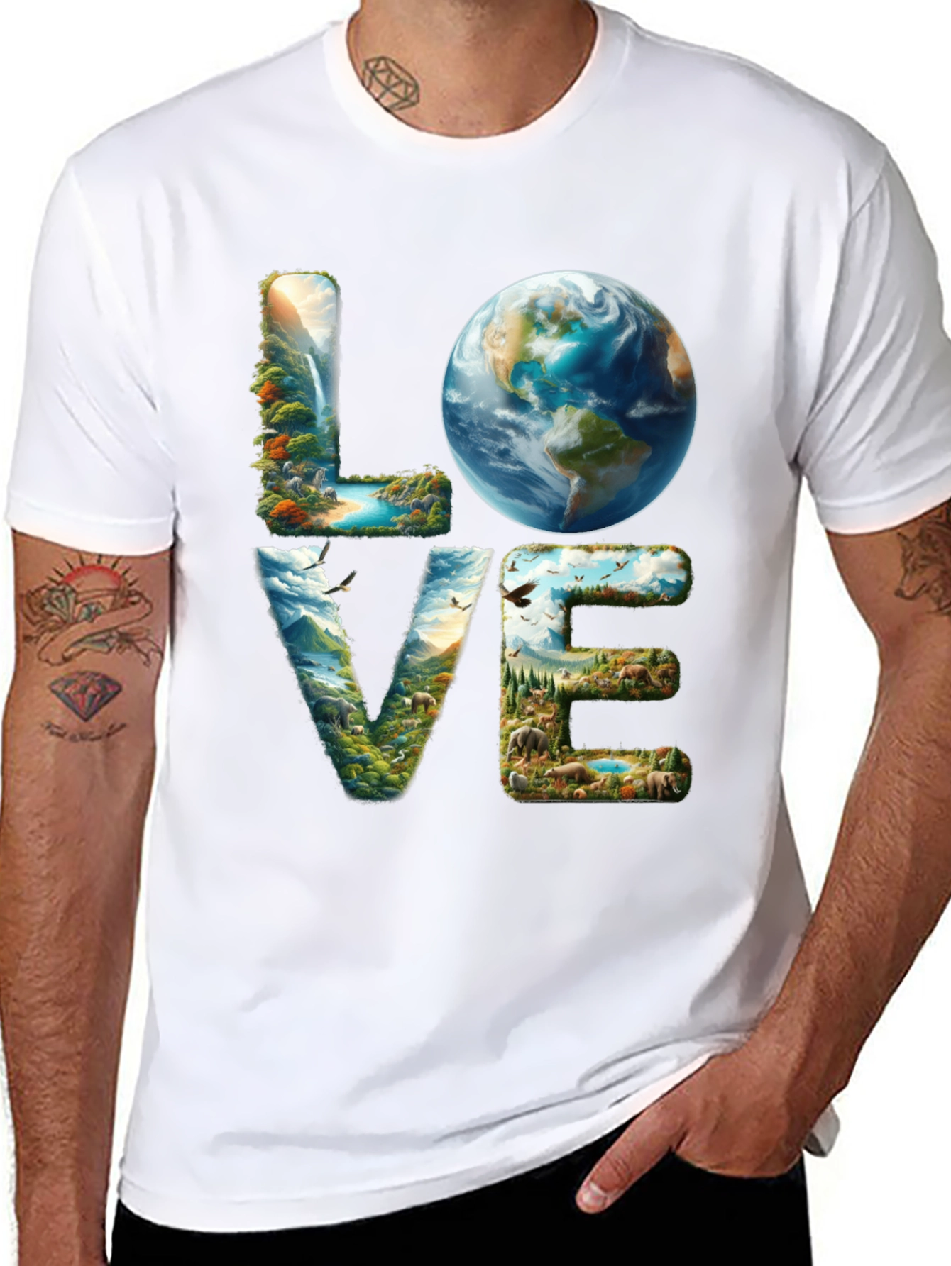 Love Earth T-Shirt - Nature Design