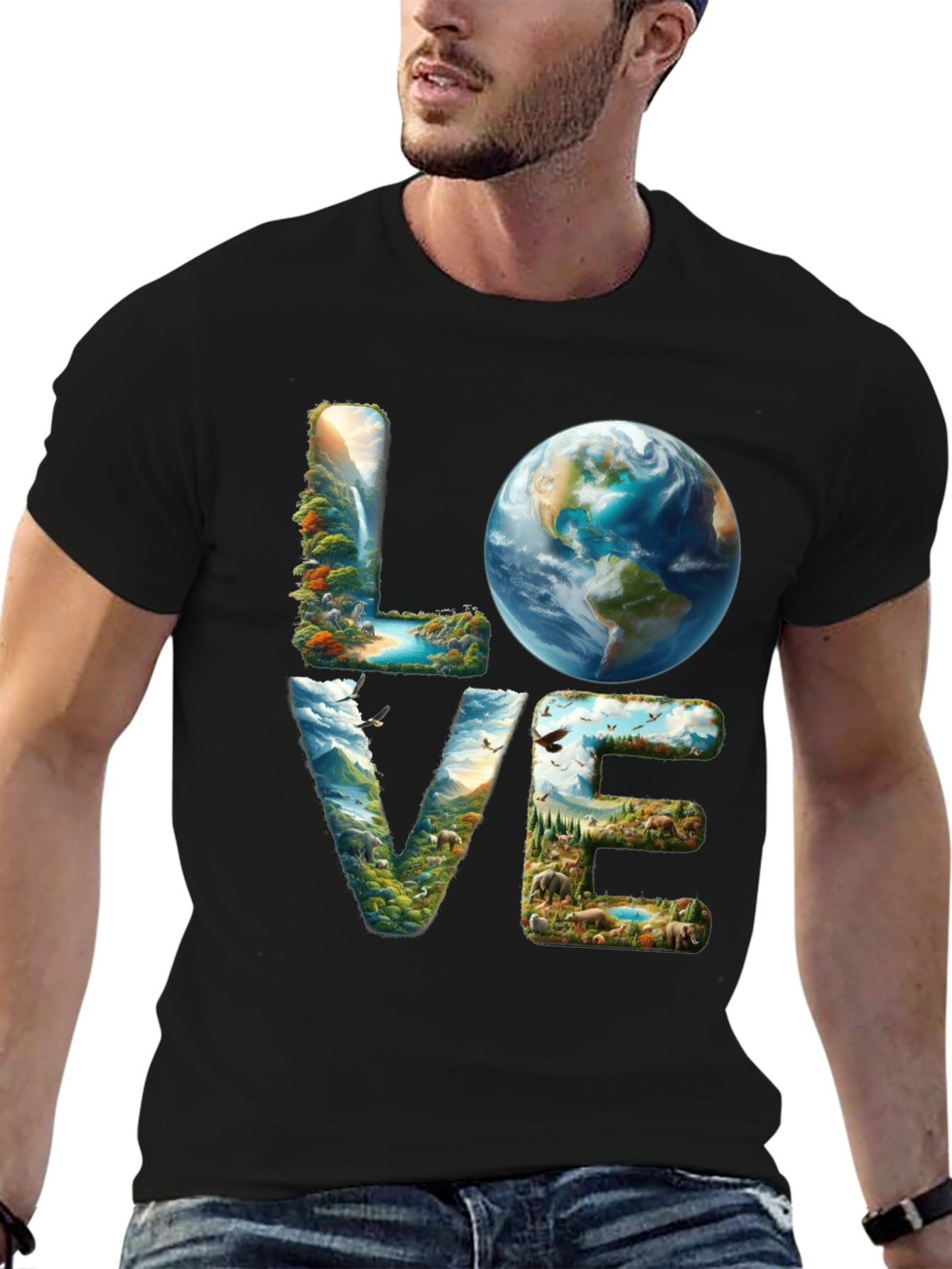Love Earth T-Shirt - Nature Design