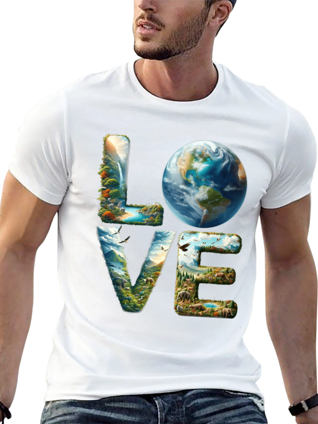 Love Earth T-Shirt - Nature Design