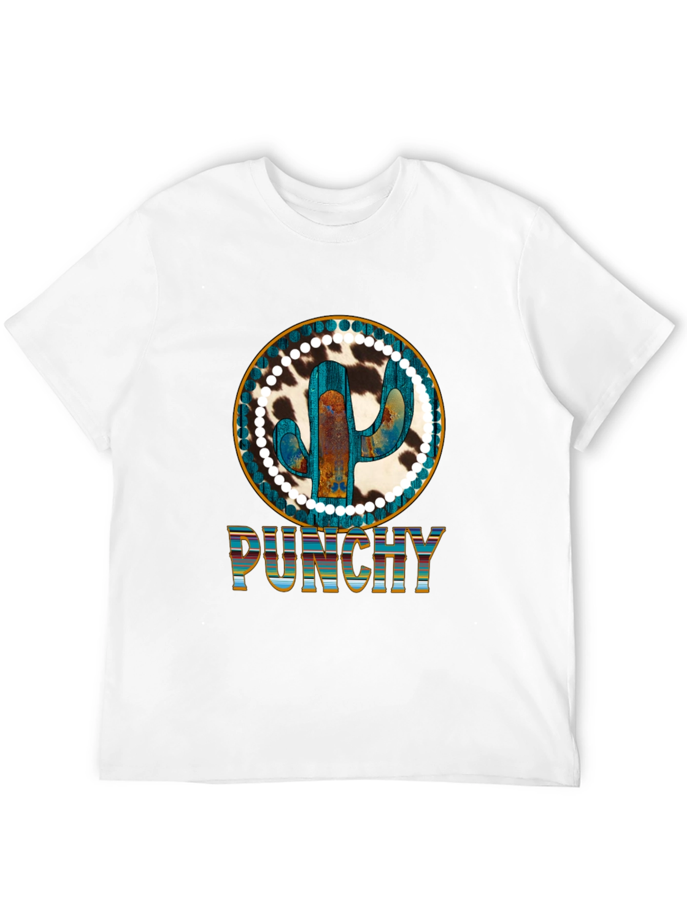 Punchy Cactus Graphic Tee - Western Style