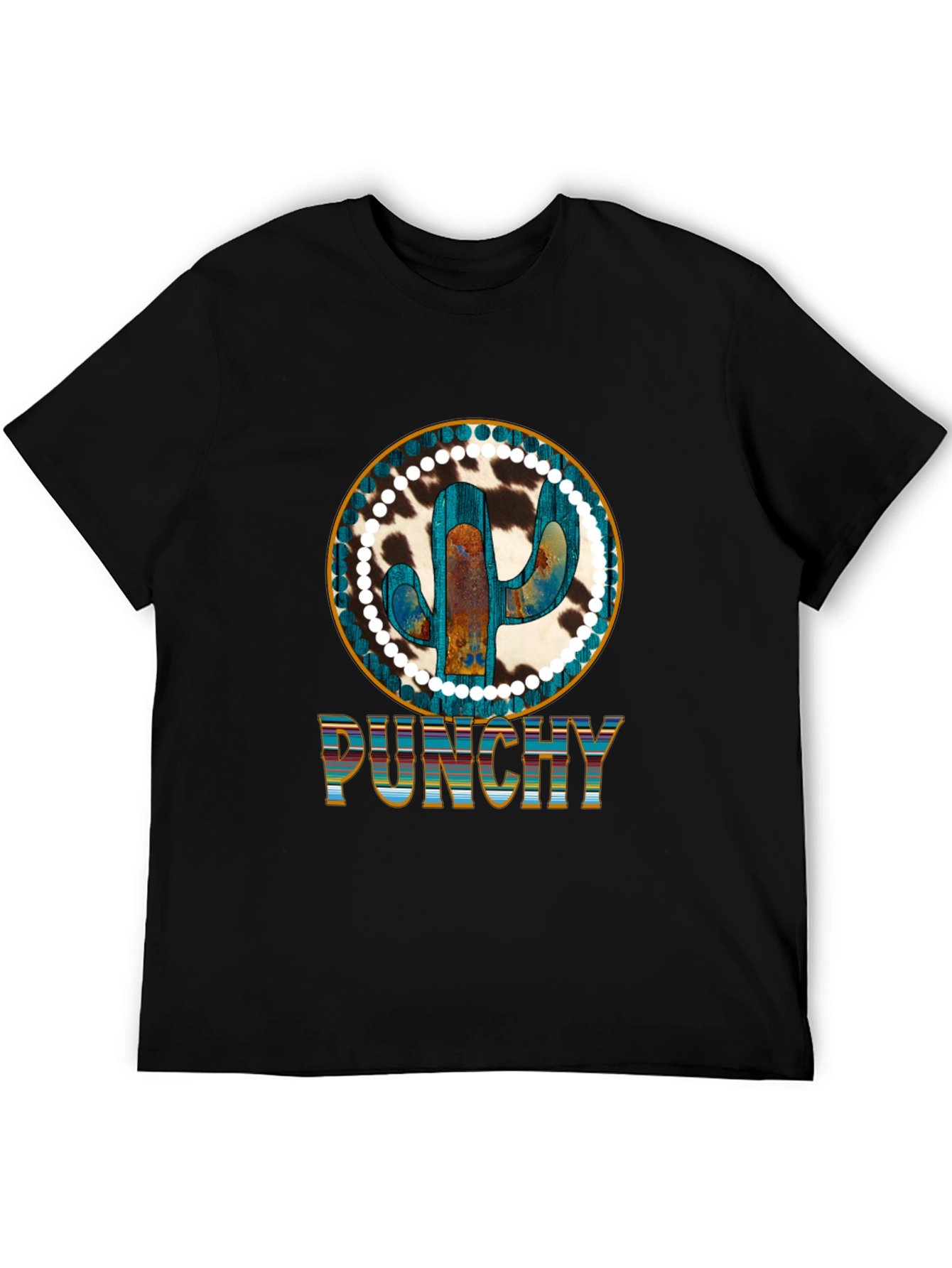 Punchy Cactus Graphic Tee - Western Style