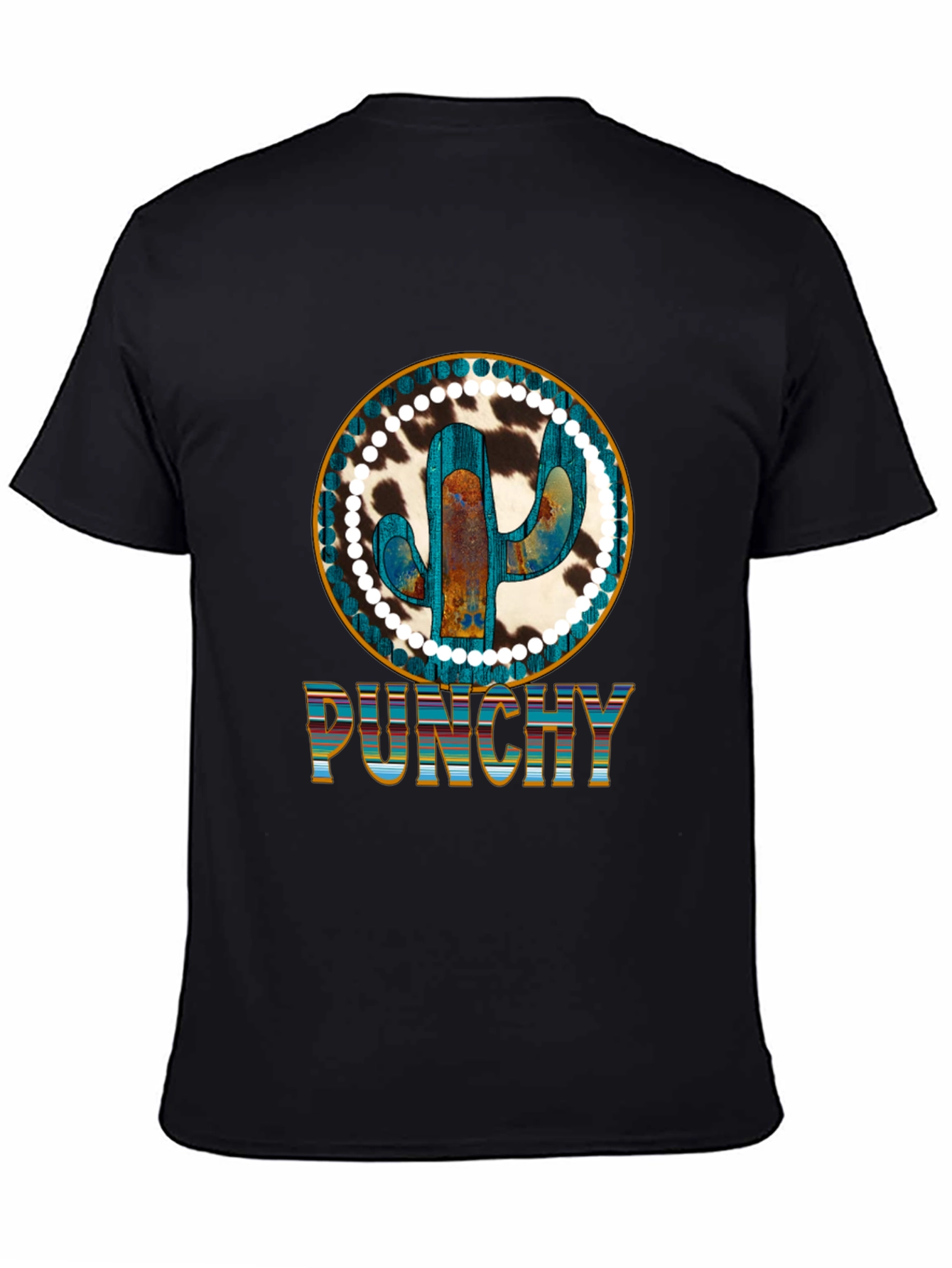 Punchy Cactus Graphic Tee - Western Style