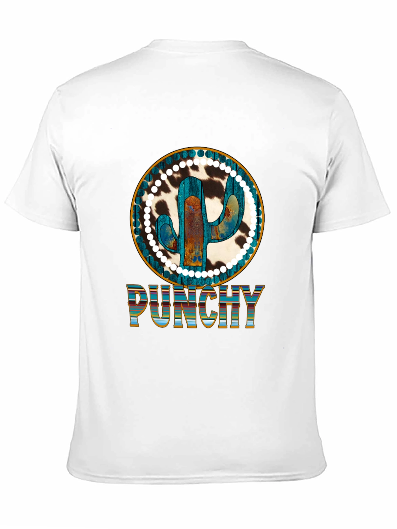 Punchy Cactus Graphic Tee - Western Style