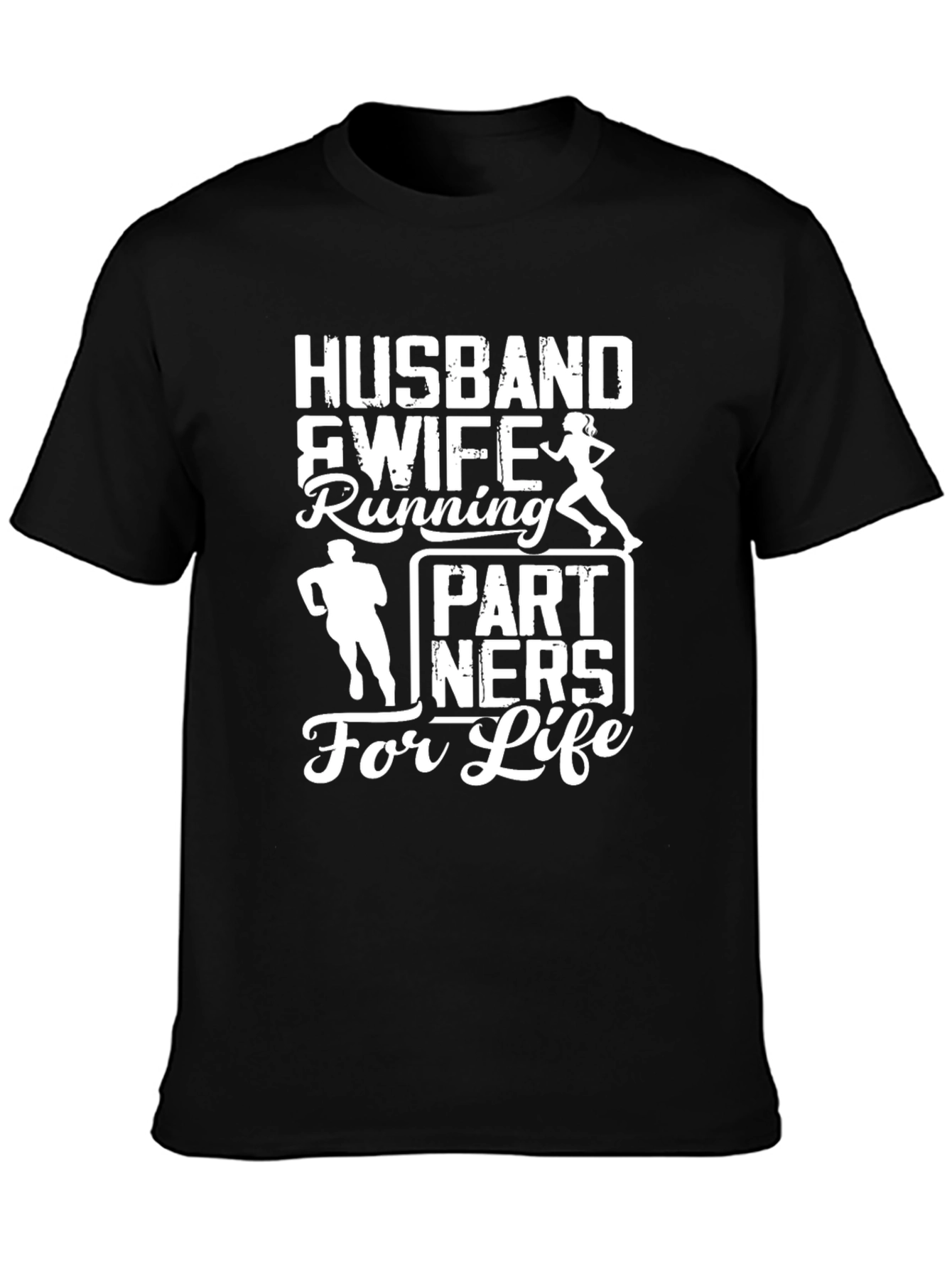 Husband & Wife Running Partners For Life T-Shirt
