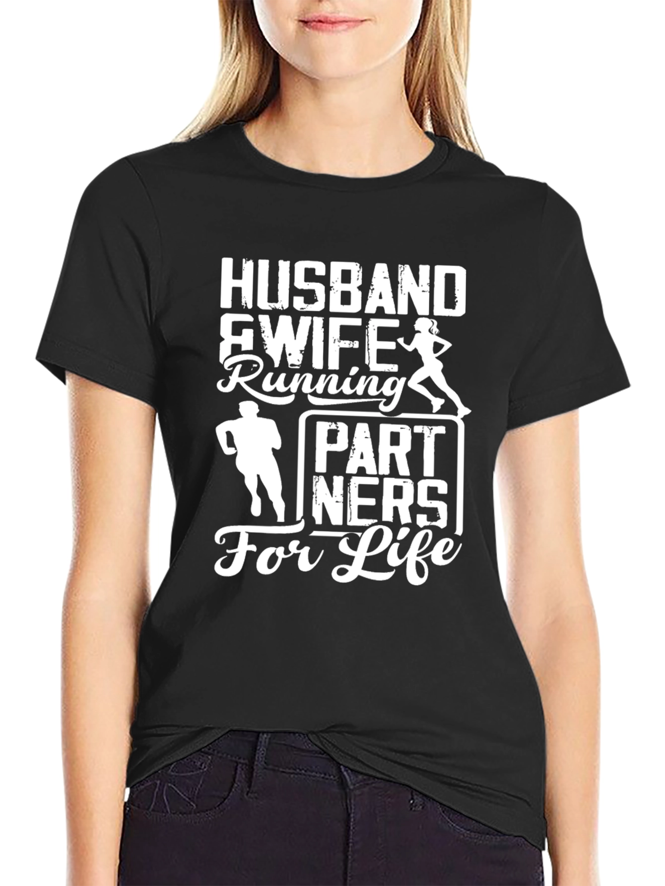 Husband & Wife Running Partners For Life T-Shirt