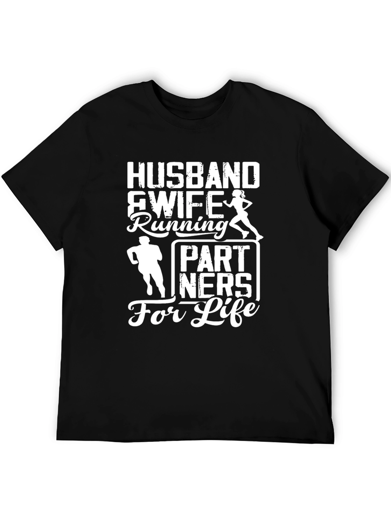 Husband & Wife Running Partners For Life T-Shirt