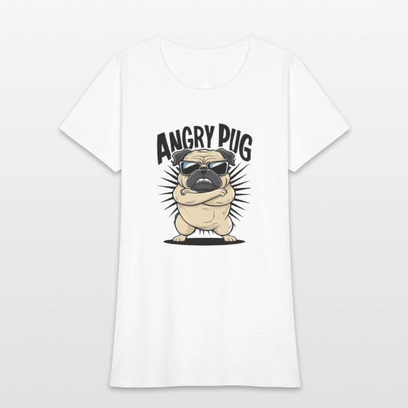 Pug angry t'shirt