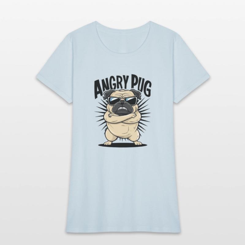 Pug angry t'shirt