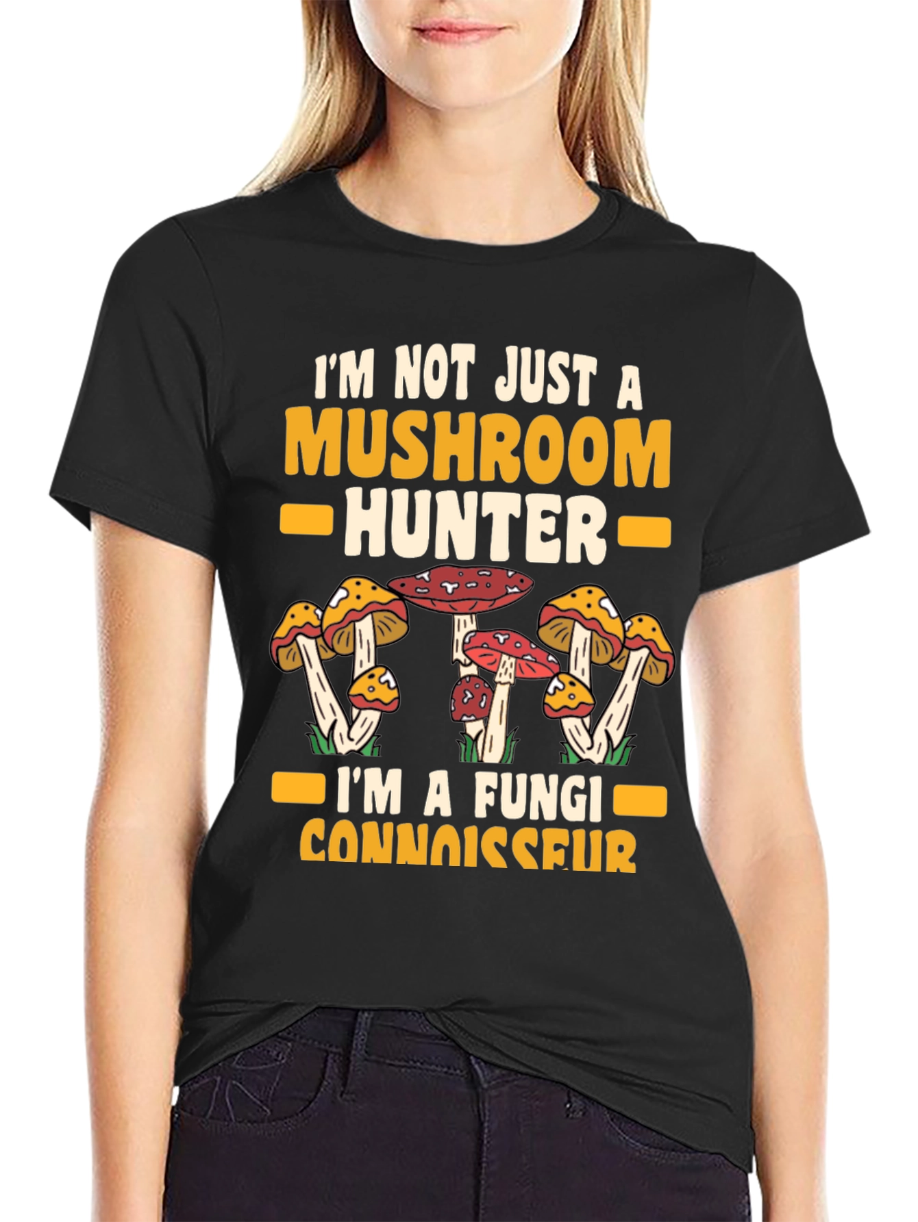 Mushroom Hunter Fungi Connoisseur Graphic Tee