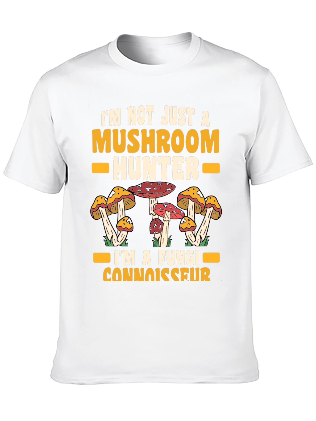Mushroom Hunter Fungi Connoisseur Graphic Tee