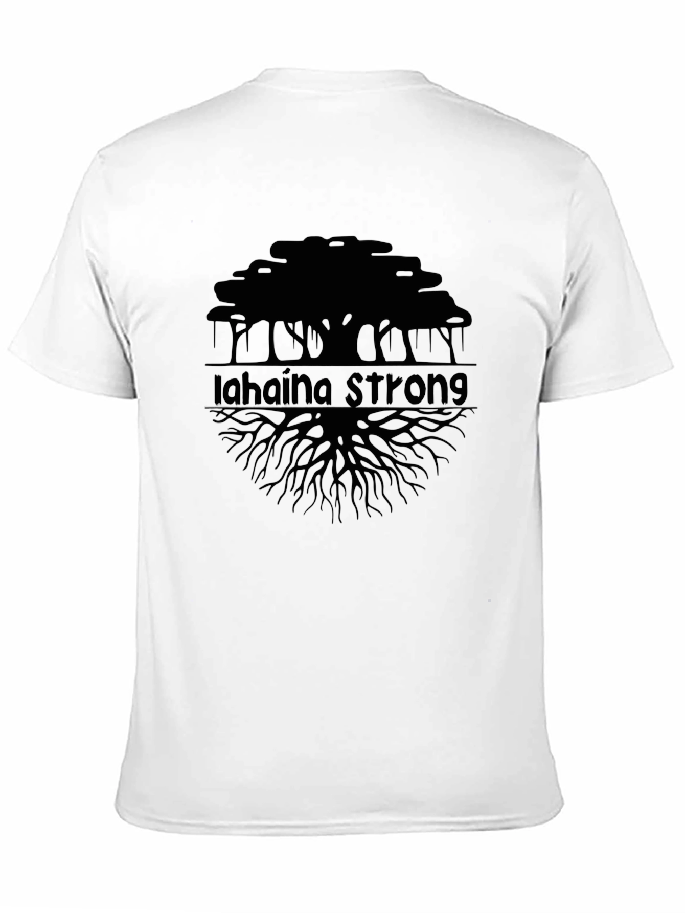 Lahaina Strong Tree Black T-Shirt