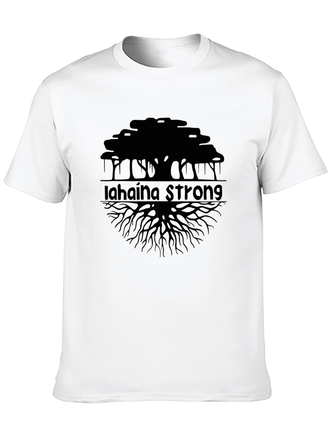 Lahaina Strong Tree Black T-Shirt