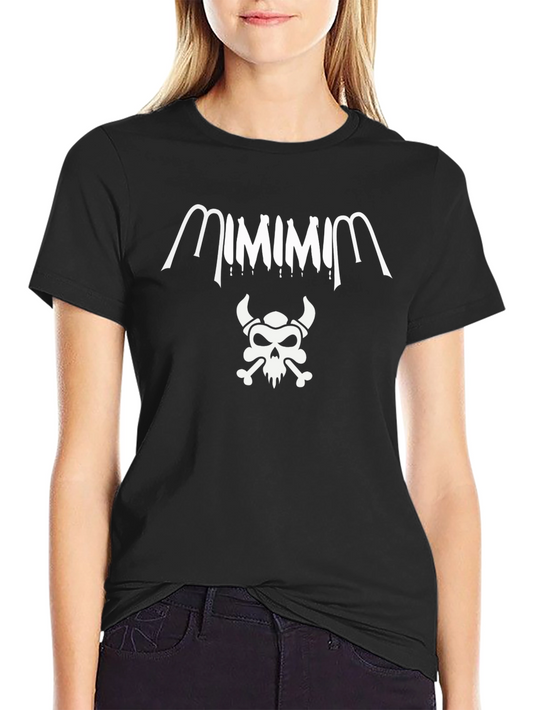 Edgy Skull Graphic Black T-Shirt