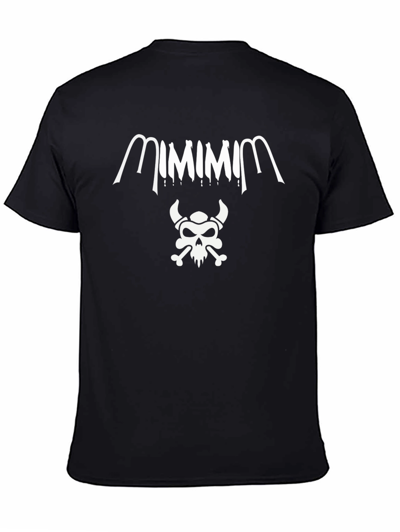 Edgy Skull Graphic Black T-Shirt