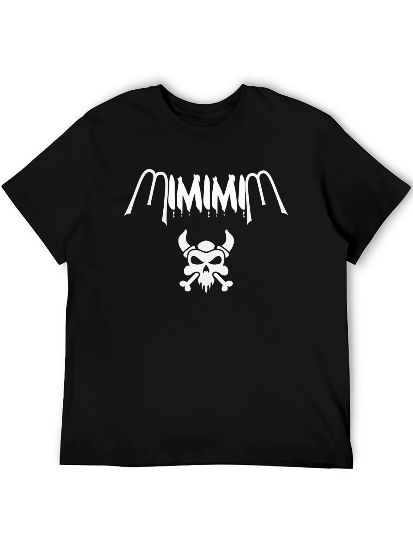 Edgy Skull Graphic Black T-Shirt