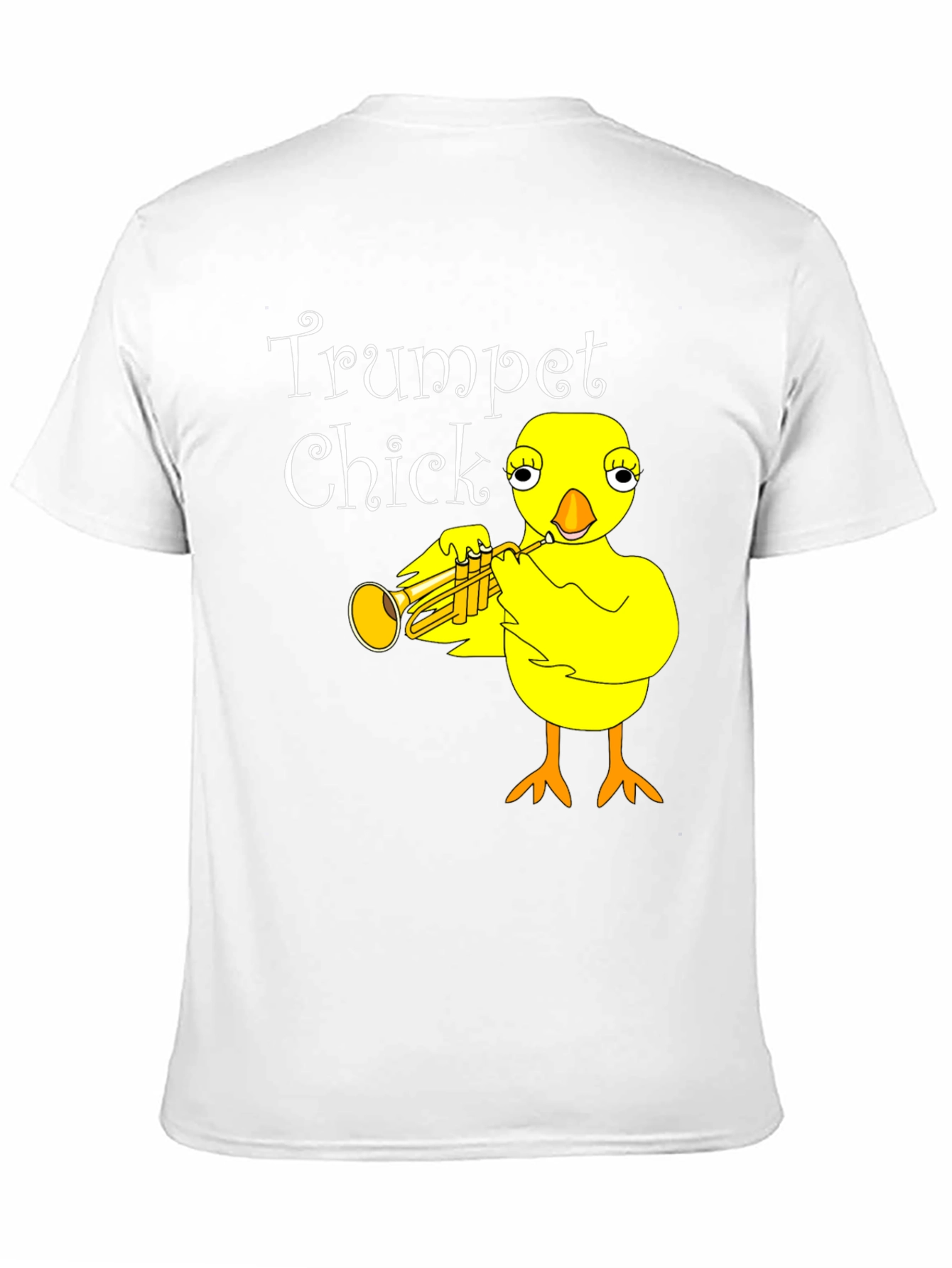 Trumpet Chick Black Graphic Tee