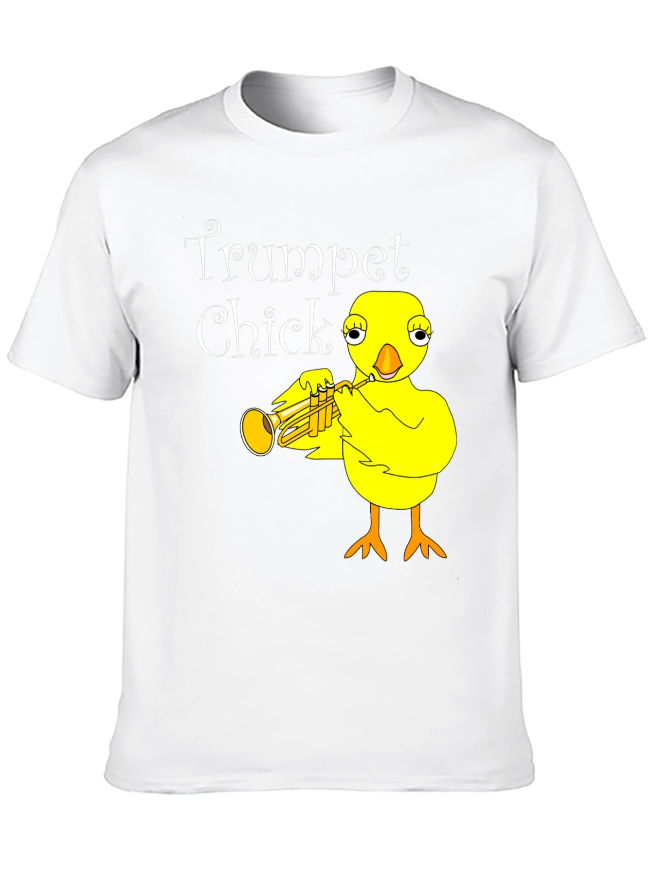 Trumpet Chick Black Graphic Tee