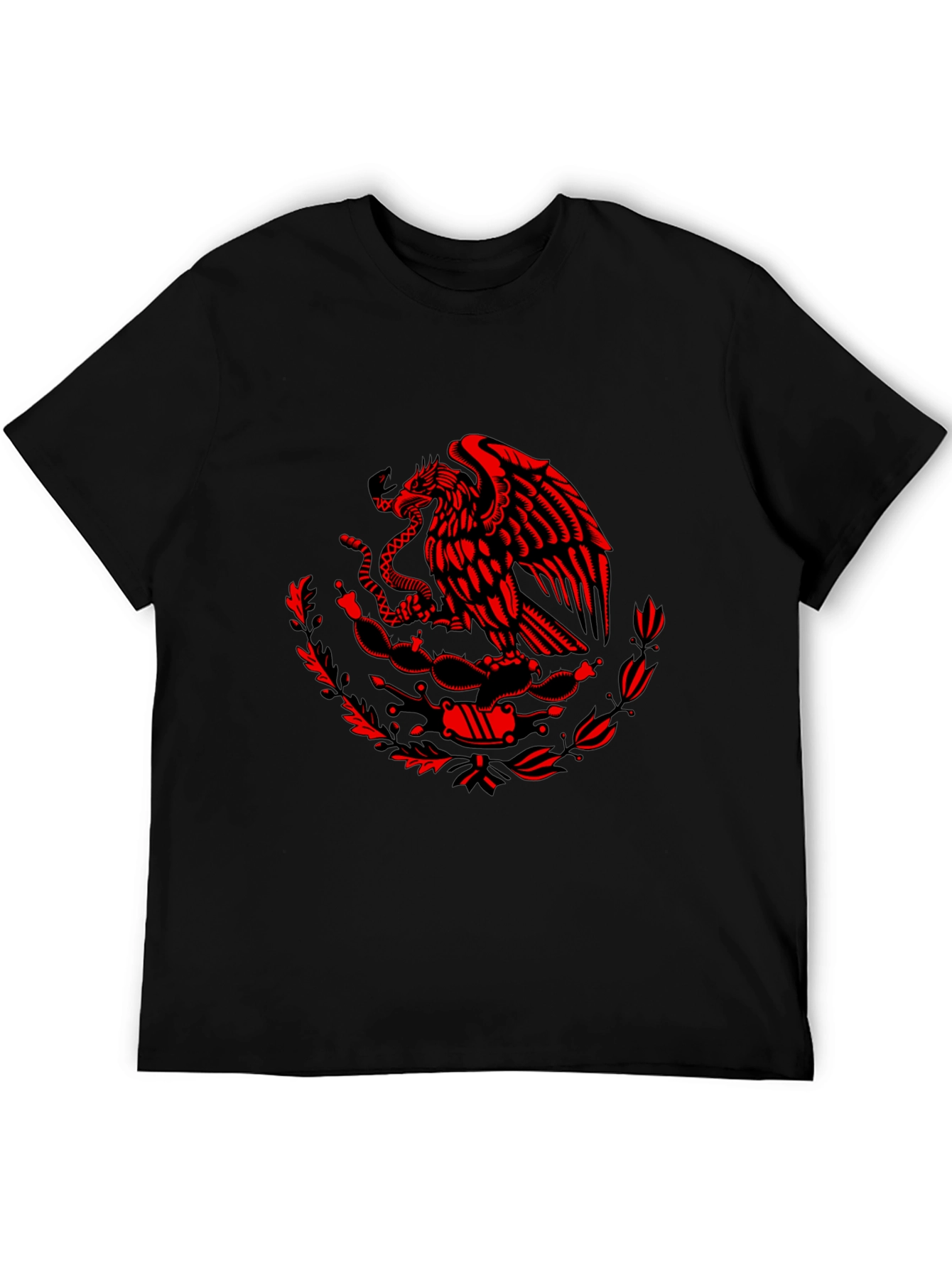 Mexican Eagle Crest Graphic T-Shirt