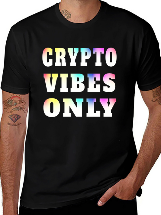 Crypto Vibes Only Graphic Tee - Black
