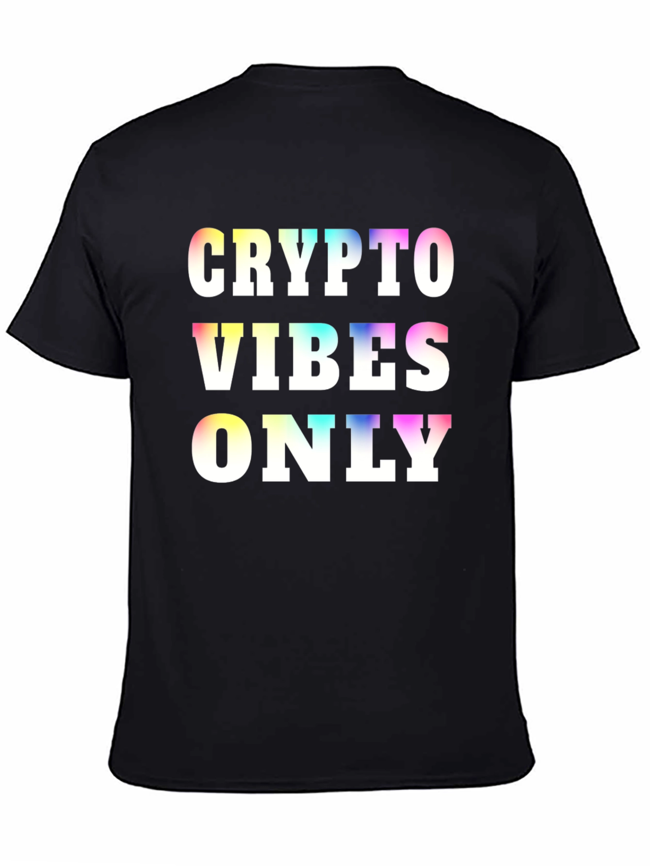 Crypto Vibes Only Graphic Tee - Black