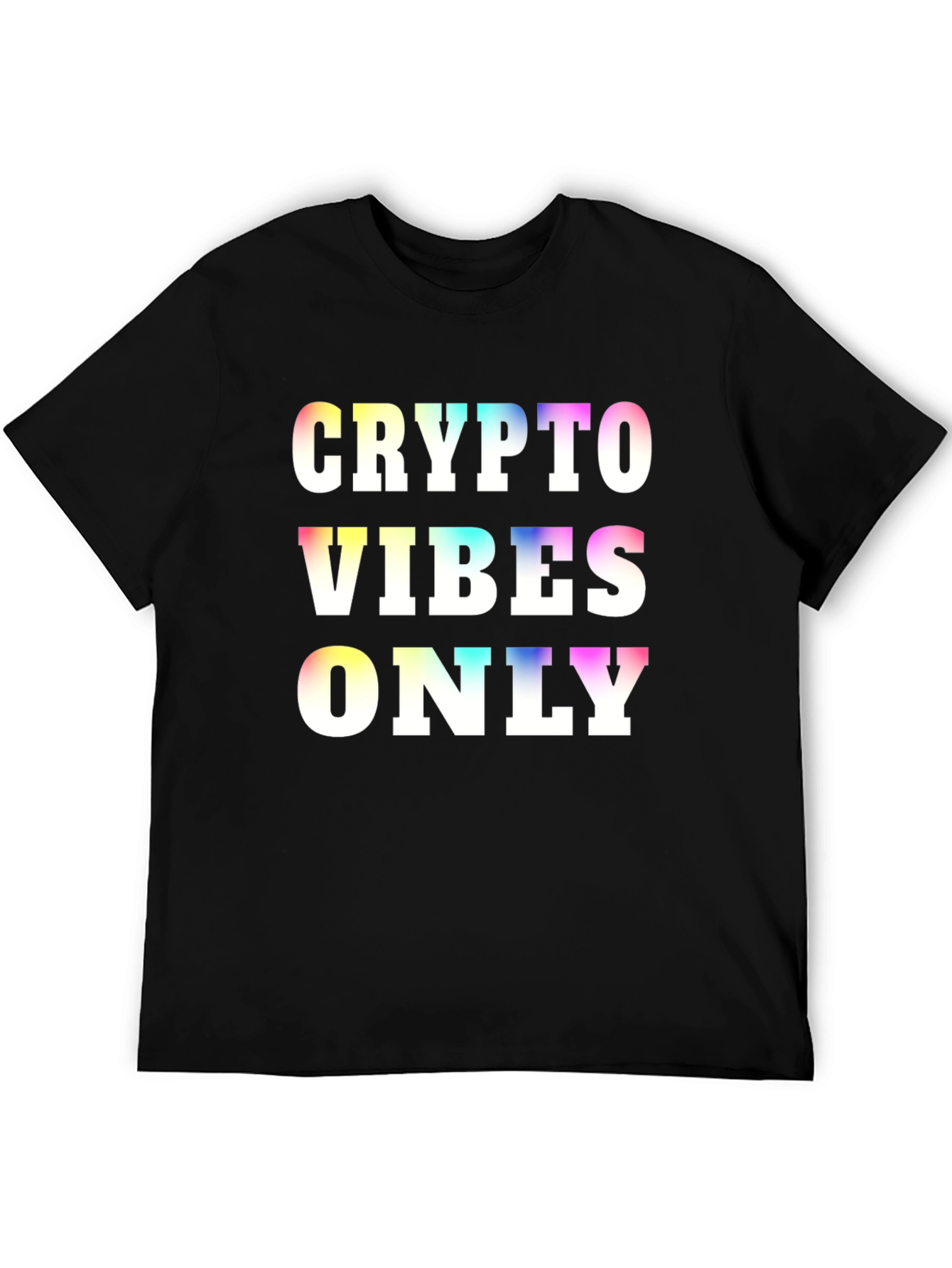 Crypto Vibes Only Graphic Tee - Black