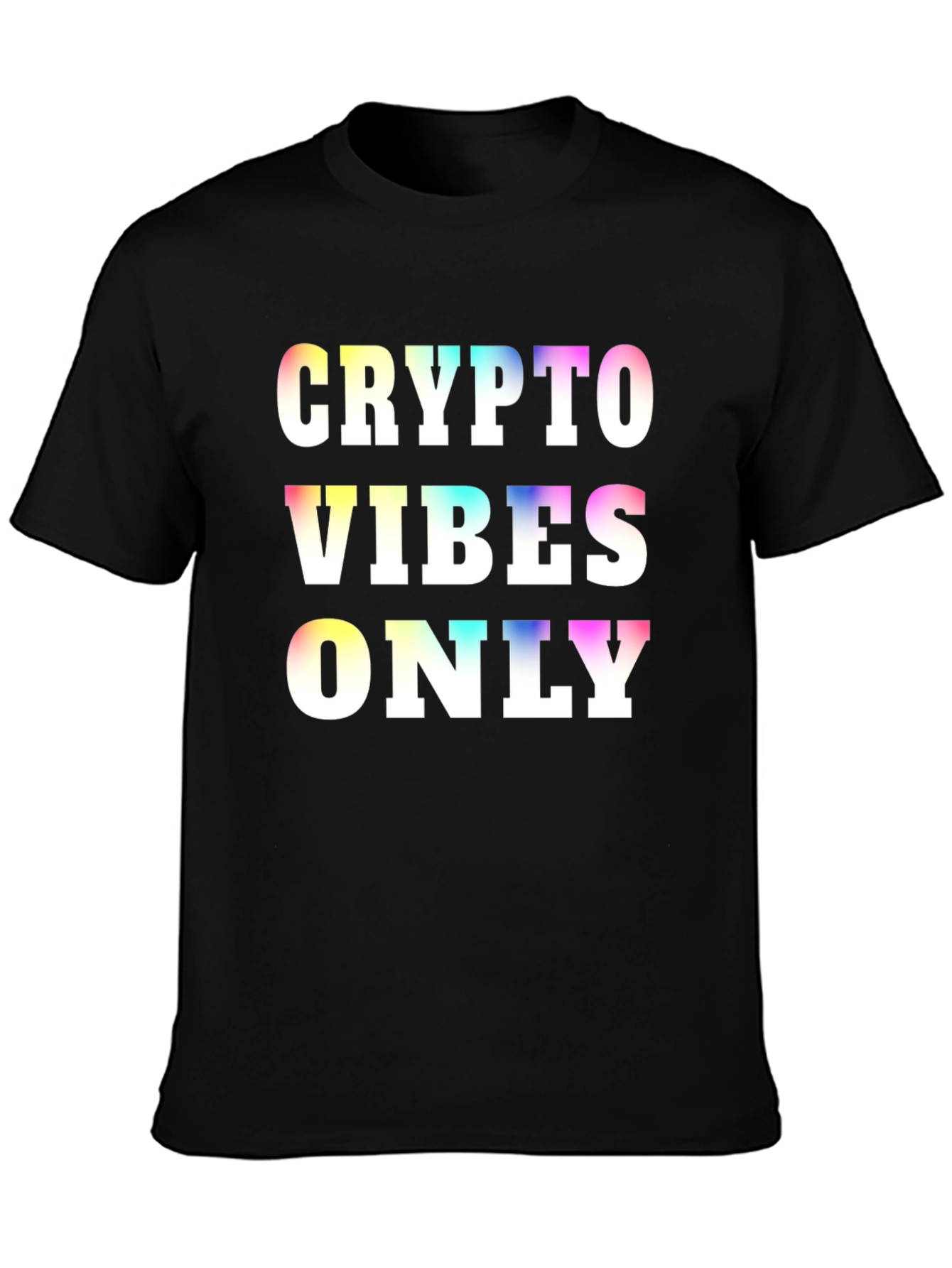 Crypto Vibes Only Graphic Tee - Black