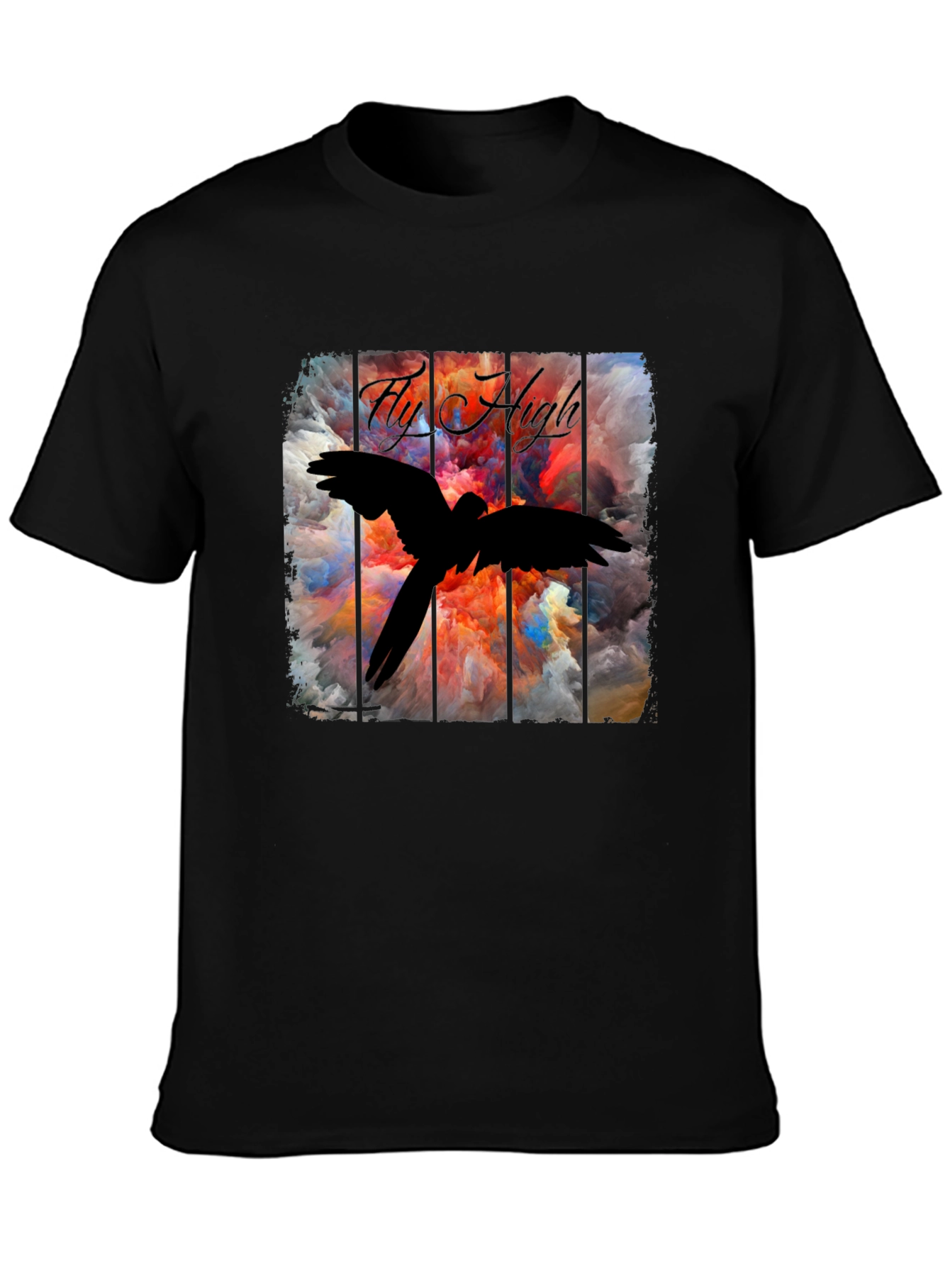 Fly High Bird Graphic T-Shirt
